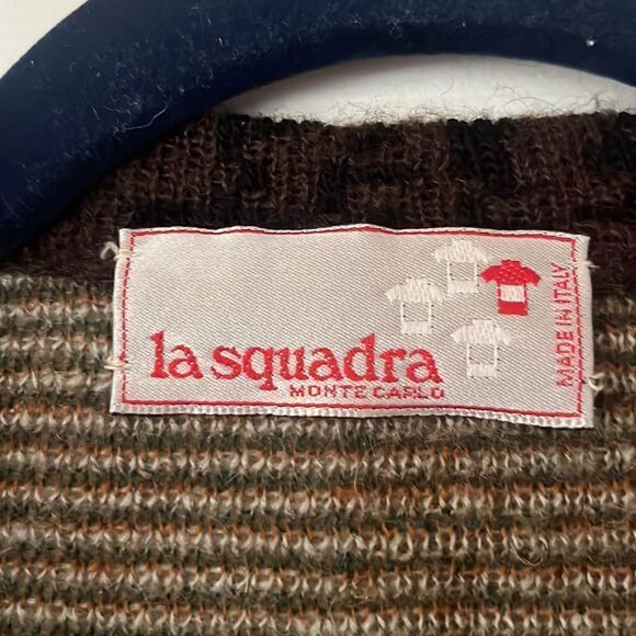La Squadra Vintage Wool Fall Cardigan Size Large - Picture 4 of 7